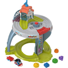 Thomas & Friends Toddler Toy My First Train Table with Track Cargo Stacking & Fine Motor Activities for Kids Ages 18+ Months