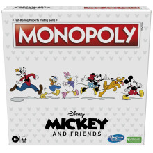 Hasbro Gaming Monopoly: Edición Disney Mickey y Amigos, Juego de Mesa, Edades 8+
