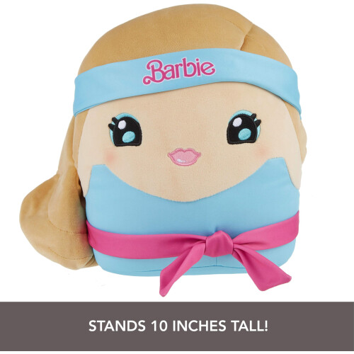 Barbie Boneca de pelcia macia de 10 polegadas da Barbie Cuuutopia com cinto de gravata ttil inspirado nos anos 80 e brinquedo colecionvel de rabo de 2