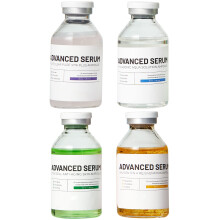 BRUN Sérum Microneedling Coréen - Kit de 4 Ampoules Booster pour Visage et Corps (AC + SC + SD + HY)