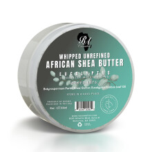 RA COSMETICS Bita Maslo Shea Eukaliptus - 6 uncji | 100% czyste i naturalne afrykanskie maslo shea dla mezczyzn i kobiet - recznie robiony krem ?