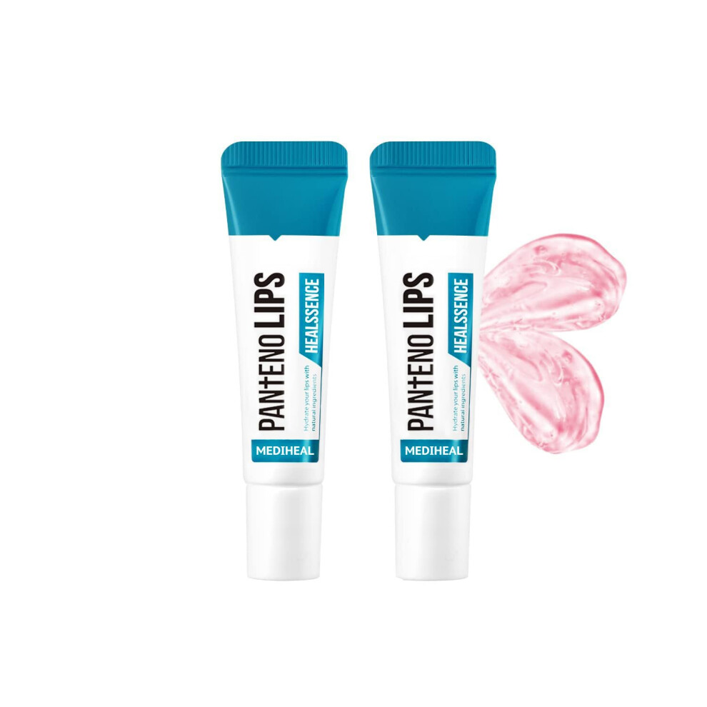Mediheal Light Pantenolips Healssence 2 Pack Nourishing And Hydrating Lip Essence For Dry Flaky Lips Panthenol Shea Butter Olive Oil