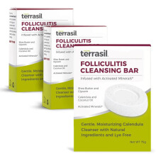 Terrasil Follikulitis-Seife Beruhigende Follikulitis-Behandlung und Pflege eingewachsener Haare. Nat rliche, juckreizstillende Calendula-Seife,