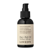 Loved01 Gezichts- & Lichaamsolie, John Legend Skincare, Dagelijkse Hydratatie, Lichtgewicht & Niet-vet Formule, 3.4 oz