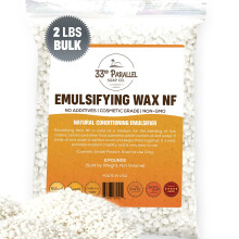Niet-GMO emulgerende was NF-pastilles (2 LBS / 32 OZ) 100% natuurlijk, plantaardig | Voor Lotions Crmes Zeep Maken Haarproducten | Cosmetische k