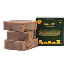 Iron Lion Soap - SandalOUD (Sandalwood and Oud) - Made in USA - All Natural Bath Soaps for All Skin Types - Plant Based Cold Process and Handmad