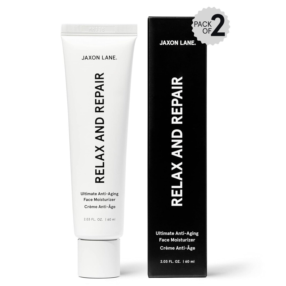 Jaxon Lane Cream Relax And Repair Anti Aging Face Moisturizer For Men | Anti Wrinkle Night Eye With Niacinamide (Vitamin B3) Hyalu