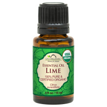 US Bio-Limettenöl - Zertifiziert biologisch, Dampfdestilliert - Mit Euro-Tropfen (15 ml / 0,5 fl oz)