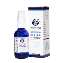 Heyedrate Lid and Lash Cleanser - Frasco de vidro de 2 onas - Spray de cido hipocloroso puro para acalmar irritao nos olhos secos - Limpador