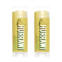 Hurra! Bananen-Lippenbalsam im 2er-Pack: Bio-zertifiziert, vegan, tierversuchs- und glutenfrei. GVO-frei, 100 % natrliche Inhaltsstoffe. Frei von Bi