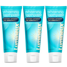 Pasta de Dientes Lumineux Blanqueadora 3 Pack Sin Peróxido, Segura para Esmalte, Sensible