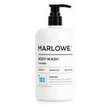 MARLOWE. No. 103 Heren Douchegel 16 oz, Verfrissend met Natuurlijke Wilgenbast & Groene Thee Extracten