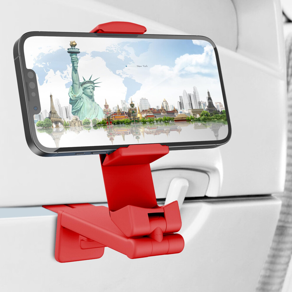 Photos - Holder / Car Charger Perilogics Airplane Phone Holder Mount Universal in Flight Hands Free Viewing with Multi-Directional Dual 360 Degree Rotatio