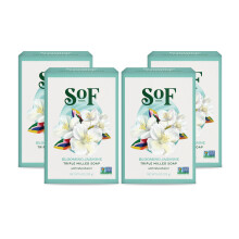 Blooming Jasmine Clean Bar Soap fra South of France Clean Body Care | Tredobbelt malet fransk s?be med ?kologisk sheasm?r + ?teriske olier | Vega