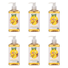 SOF Nutrishing Hand Wash- con alghe di alghe di mare idratante e olio d'oliva- vegano e non GMo- libero da ftalati solfati e parabeni- verbena al lim