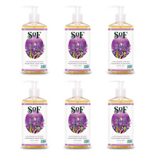 SOF Nutrishing Hand Wash- con alghe di alghe di mare idratante e olio d'oliva- vegano e non GMo- libero da ftalati solfati e parabeni- Campi di lavan