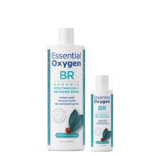 Essential Oxygen BR Certifierad Organisk Skölj, Naturlig Munskölj för Vitare Tänder och Fräschare Andedräkt