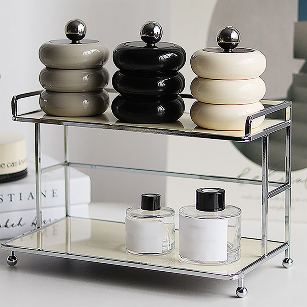 Nordic Style Qtip Holder Dispenser Desktop Dustproof Cotton Swab Storage Container Doughnut Shape Makeup Storage Box with Lid Khaki 4 Layer-image-OPC-PHTGYGV-NEW