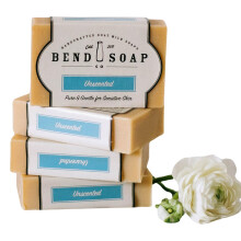 Savon de Chèvre Naturel Bend Soap Company - Sans Parabène ni OGM - Fait Main aux USA