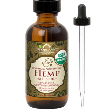 Amerykanski organiczny olej z nasion konopi, certyfikowany organiczny, czysty i naturalny, tloczony na zimno, z pierwszego tloczenia, nierafinowa