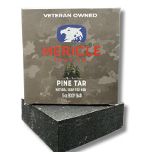 Mericle Soap Co. Pine Tar Organic 5oz Body Bar | Traditionelle Kaltprozesstechnologie | 100 % biologische und natrliche Inhaltsstoffe | Keine aggres