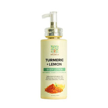 Lozione per il corpo del limone della curcuma di Motor City Organics - Lozione naturale di illuminamento e rassodamento. Nessuna macchia e profumo pu