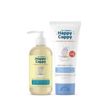 Happy Cappy Baby Shampoo e sabonete lquido e creme hidratante - sabonete lquido e loo corporal Eczema para crianas Criana Adultos Ajuda com
