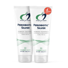 Designs for Health PerioBiotic Silber Hydroxyapatit Zahnpasta - Reisegröße ohne Fluorid mit Oral-Probiotika