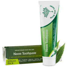 Dentifricio NEEM - Dentifricio senza fluoro Bambini adulti e diabetica - 100% vegano dentifricio naturale fluoruro senza glutine senza ingredienti ar