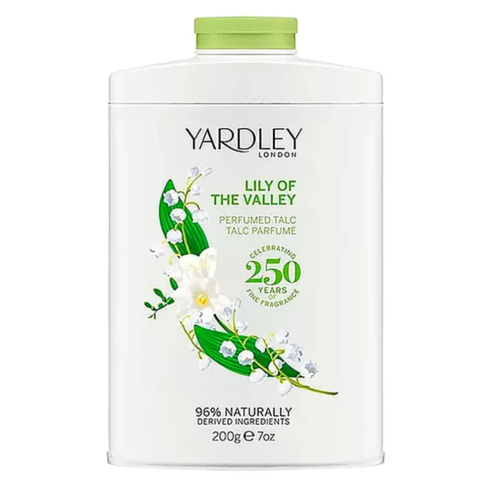 Yardley Lily Of The Valley Perfumed Talc 7 Oz/ 200g for Women By 7 Fl Oz