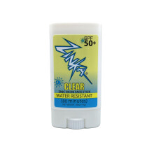 Zinka Clear Ossido di zinco Stick a crema solare SPF 50 Scudo facciale UV a spettro ampio e non grasso per la pelle resistente all'acqua (0,49 once)