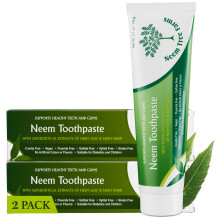 Dentifricio NEEM - Dentifricio libero fluoruro Bambini adulti e diabetico - 100% vegano dentifricio naturale fluoro fluoruro senza glutine senza ingr