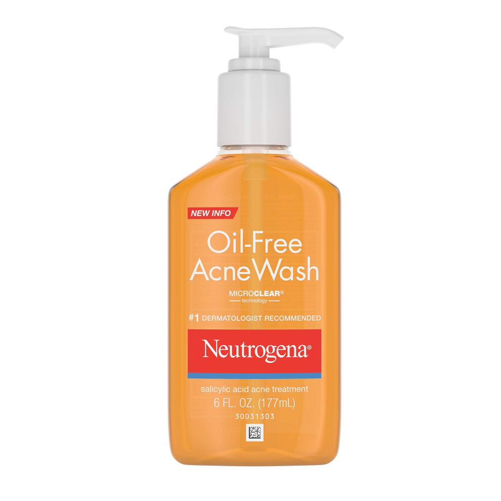 Neutrogena Oil-Free Acne Fighting Facial Cleanser  2% Salicylic Acid Acne Treatment  Daily Oil-Free Acne Face Wash for Acne-Prone Skin with Salic