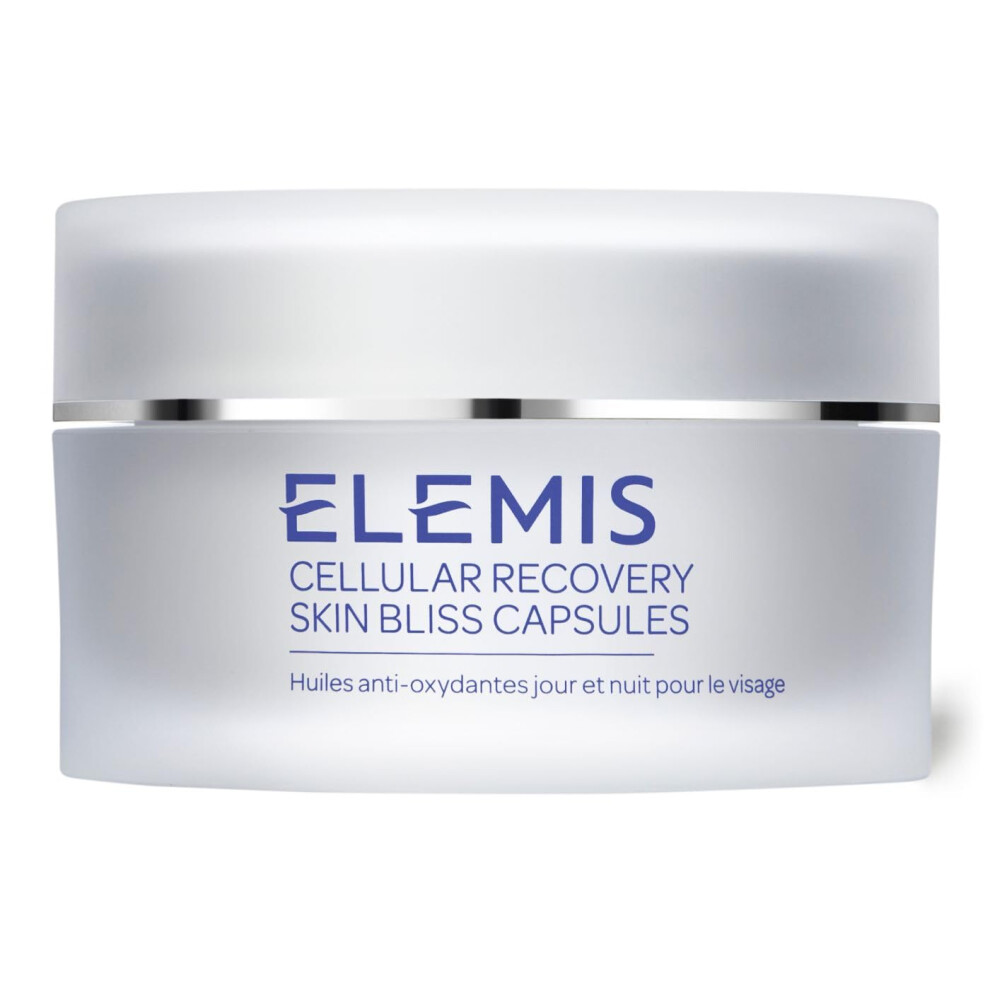 ELEMIS Skin Bliss Capsules  60 Count - Antioxidant-Rich Anti-Aging Day & Night Face Oils  Purify  Replenish & Nourish the Skin  Skincare Serum Ca