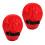 2 Stück Box-Handpads, 25  19  4,5 cm, Schwarz/Rot 5