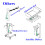 Electric Recliner Chair Sofa Replacement Button Lift Hand Control Handset USB Charging Interface Wired Remote Control 5