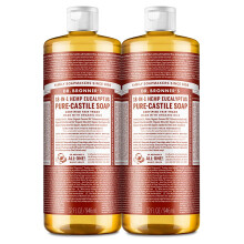 Dr. Bronner's - Pure-Castile flydende sbe (Eucalyptus 32 ounce 2-Pack) - Lavet med organiske olier 18-i-1 Anvendelser: Ansigtshrvask til kledy