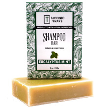 Taconic rasatura eucaliptus Mint Hair shampoo Bar - realizzato a mano negli Stati Uniti - 5,0 once. Foglie i capelli puliti morbidi e condizionati.