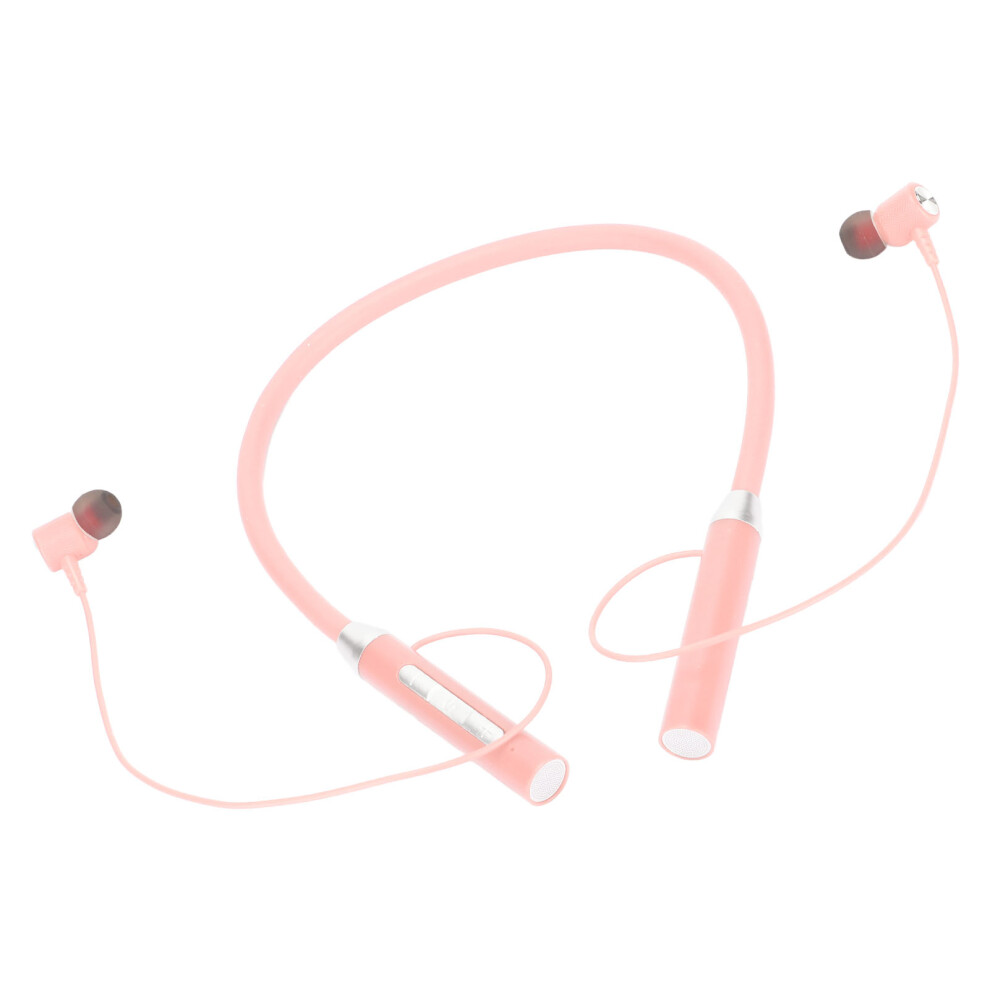 Neckband Earbuds Wireless Bluetooth 5.2 Ipx5 Waterproof Stereo Ergonomic Enhanced Bass Neckband Magnetic Headphones Pink 9301319342425