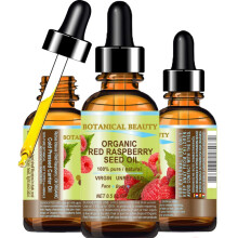Botanical Beauty Organiczny OI z nasion maliny czerwonej 100% czysty, naturalny, nierozcienczony, dziewiczy, nierafinowany olej nosny tloczony na