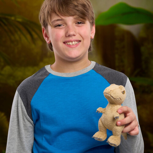 Jurassic World T-Rex Pequeno Dinossauro de Pelcia de 7 Polegadas Brinquedos Infantis para Crianas de 3 Anos Apenas Brincando 1