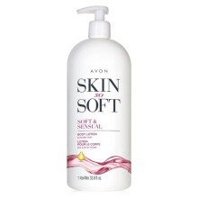 Peau si douce et sensuelle Lotion corporelle par une taille bonus Avon 33,8 fl oz avec pompe ultra hydratante avec huile d'argan 24 heures hydrat