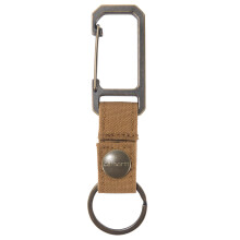 Carhartt Unisex Nylon Duck Schlüsselhalter, Robuster Schlüsselanhänger mit Selbstverriegelung, Carhartt Braun, Einheitsgröße