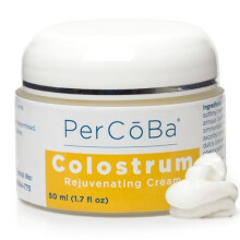 Hidratante de colostro PERCOBA para pescoo - Creme para rosto e mos para cuidados com a pele - Frmula no gordurosa com vitamina E, girassol e