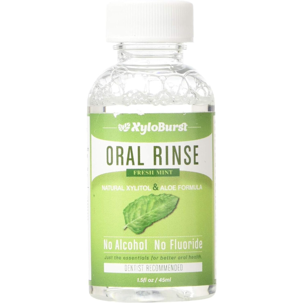Xyloburst Oral Rinse Mouthwash - Natural Xylitol Mouthwash | Fluoride Free Mouth Wash | Alcohol Free Mouthwash | Fresh Mint Mouth Rinse | SLS Fre