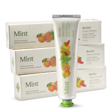 Revitin Tandkrm | Fluorfri Prebiotic Mint Tooth Gel | Ingen SLS Glutenfri Frgfri GMO-fri Inga stningsmedel | Giftfri barngodknd frpackning o