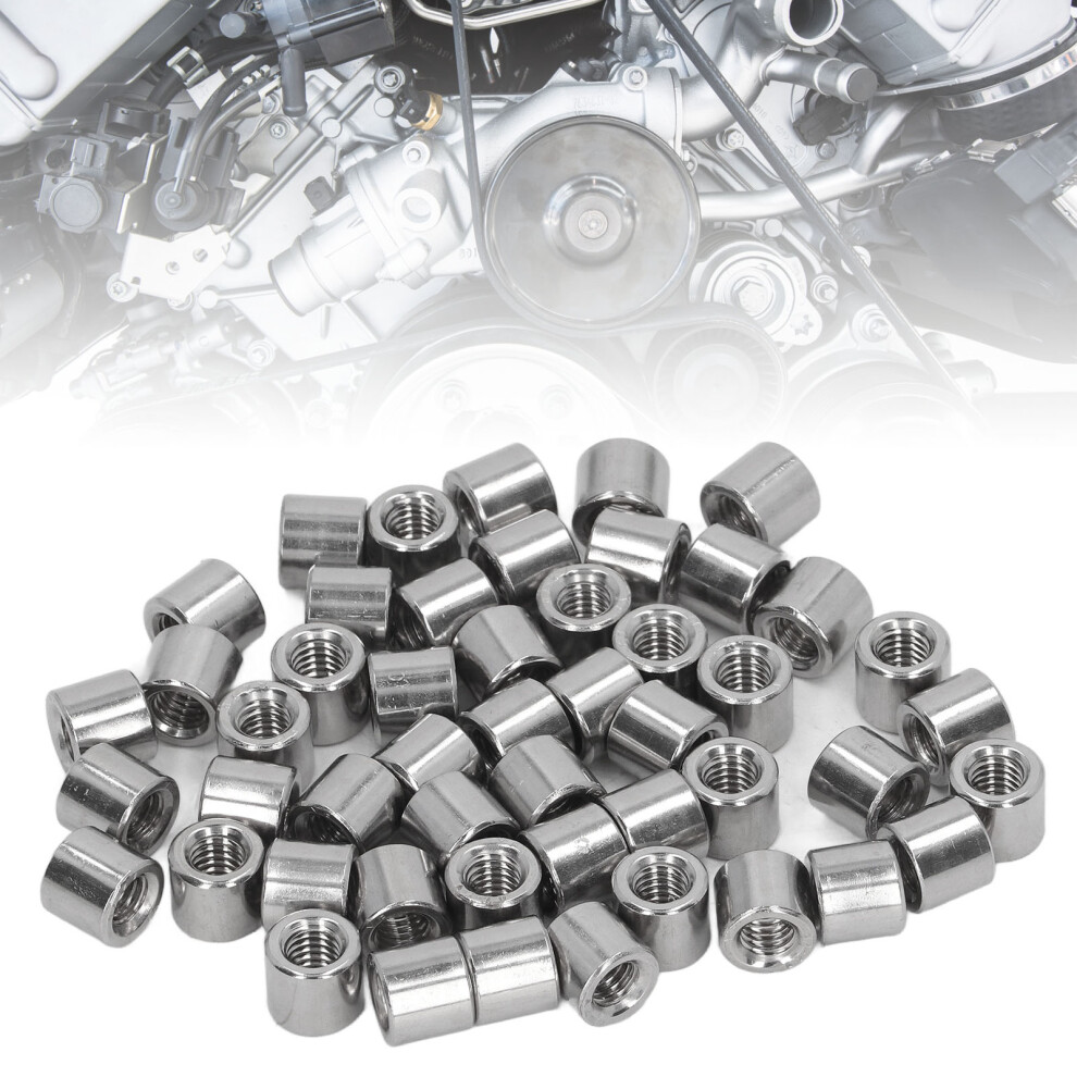 50Pcs Round Coupling Nut Kit Female Thread Rust Resistant M6 Connector Nut For Home Outdoor Use 9471319343828