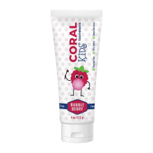 Coral White Barnbarn Bubble Berry Fluoridfri Tandkräm - 4 Ounce (1 Pack)