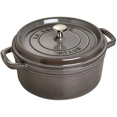 STAUB Valurauta Roaster/Cocotte Pyöreä 26 cm 5 L Grafiitinharmaa