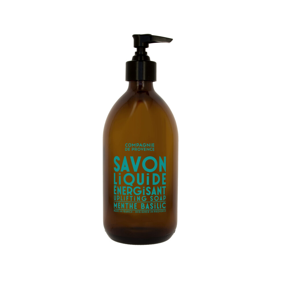 La Compagnie De Prov Compagnie De Provence Liquid Soap Mint Basil 495 Ml | Strengthening, Stimulating And Energising | Sulphate-Free